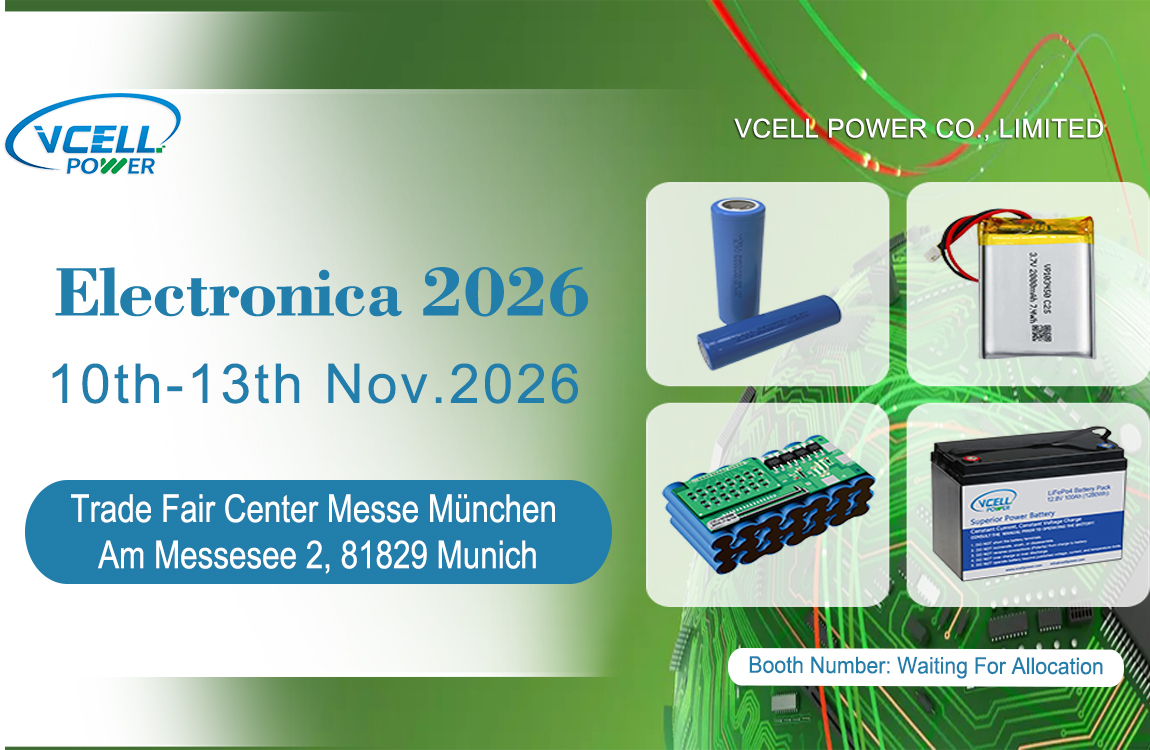 Vcell Power esiintyy Electronica 2026 -messuilla Münchenissä – Tervetuloa käymään!