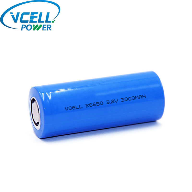 3,2 V 3000 mAh 9,60 Wh IFR26650 LiFePO4 -akku